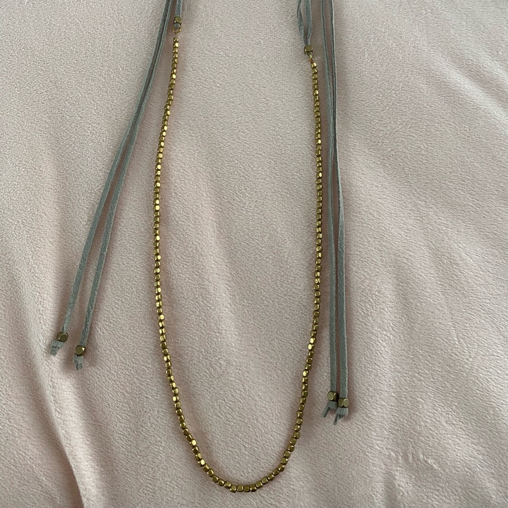 Adjustable cord necklace